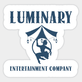 luminary entertainment company logo navy Sticker